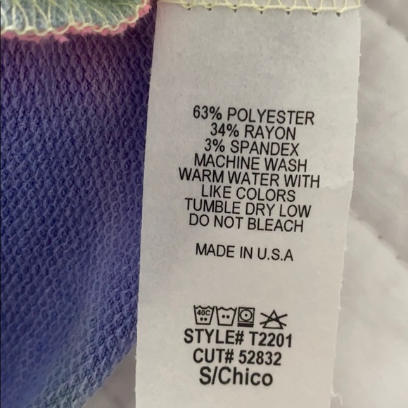 VICI tie dye crop hoodie - Picture 6 of 6